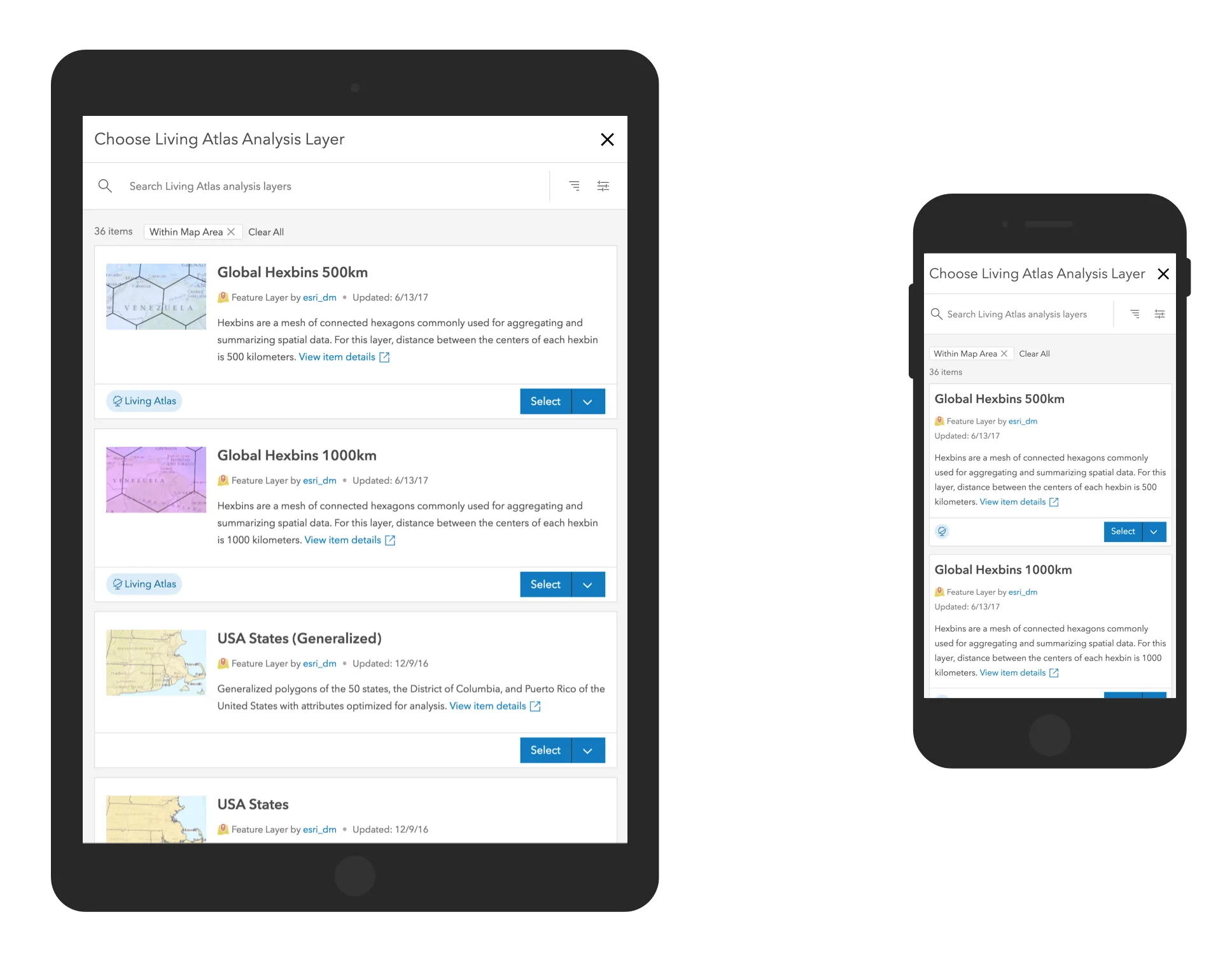 Preview of Item Browser
