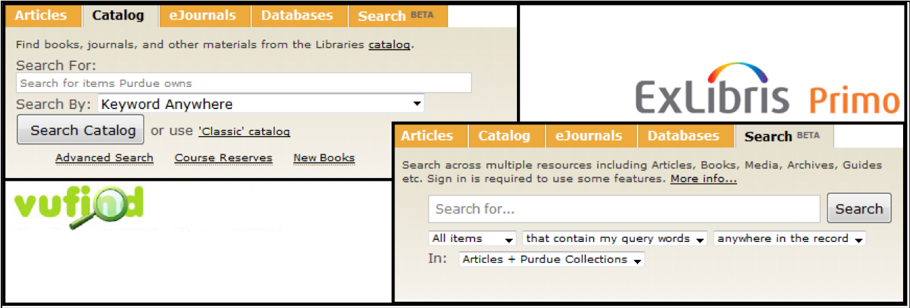 Comparison of the Primo and VuFind discovery tool interfaces